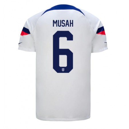 Goedkope USA Yunus MUSAh 6 Thuisshirt World Cup 2022